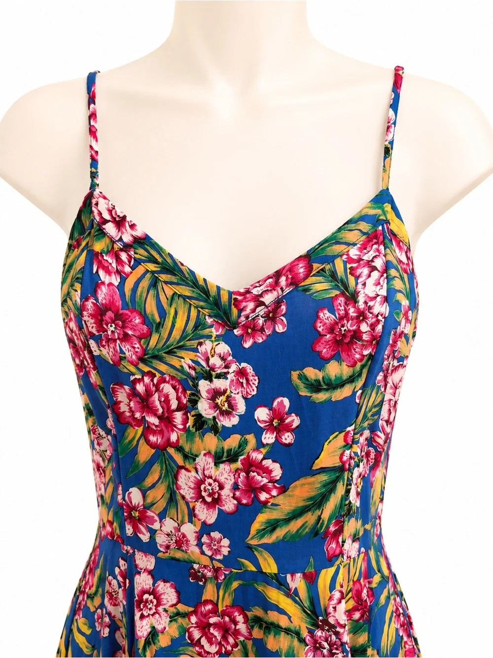 Cotton On Tropical Floral Fit & Flare Sundress Size Small 100% Viscose